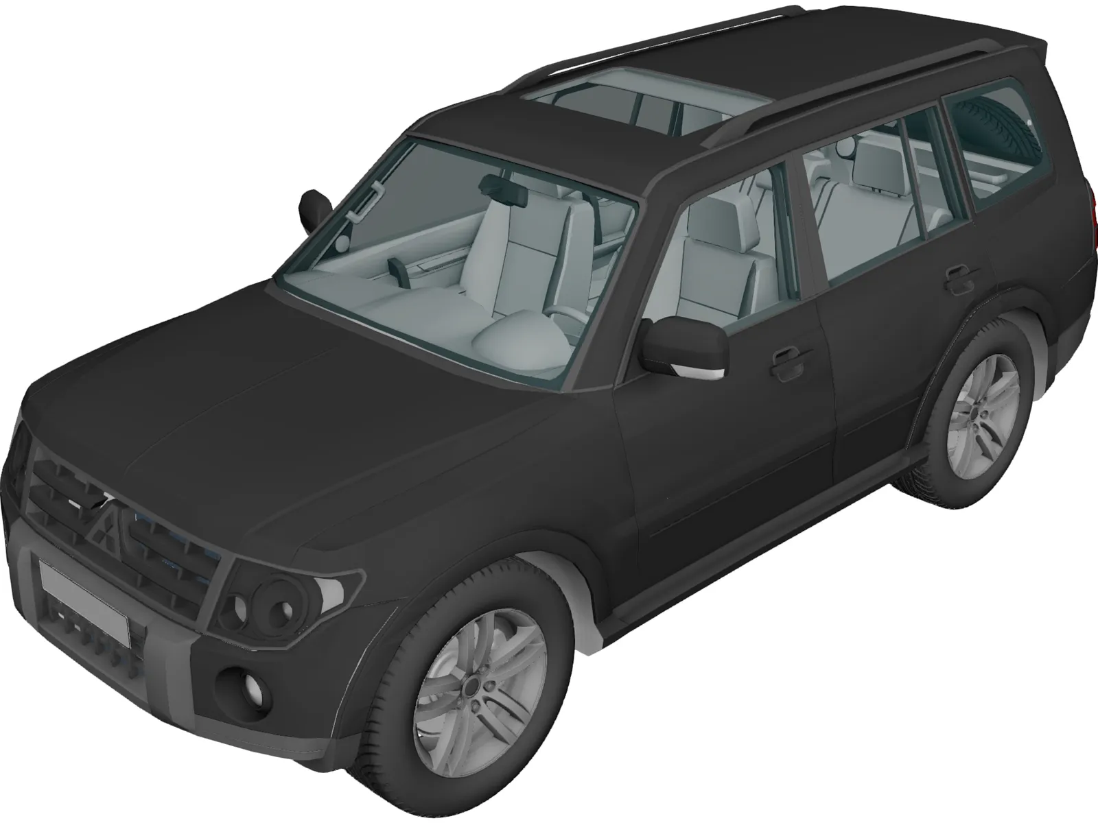 Mitsubishi Pajero 3D Model main preview