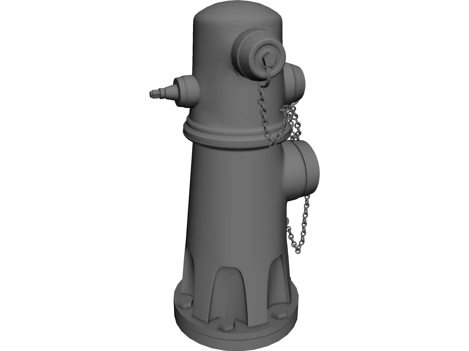 Fire Hydrant 3D Model main preview