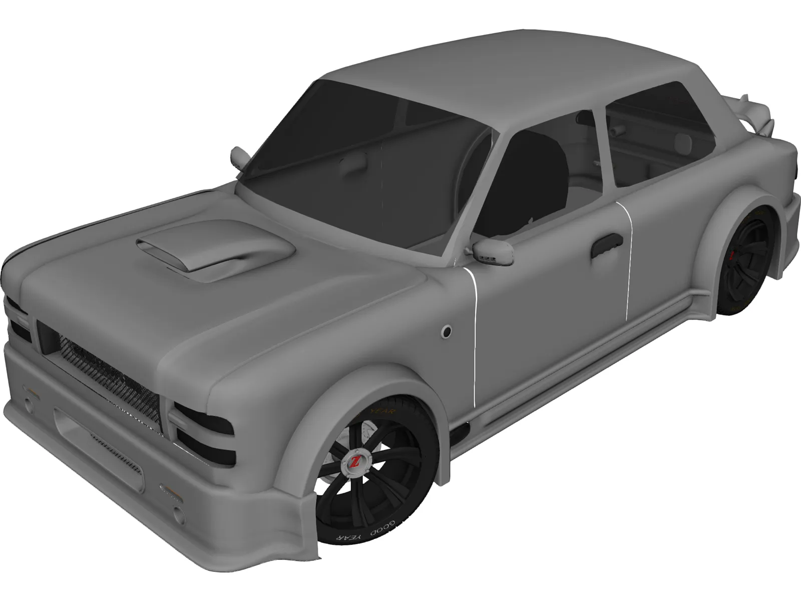 Zastava 101 Turbo 3D Model main preview