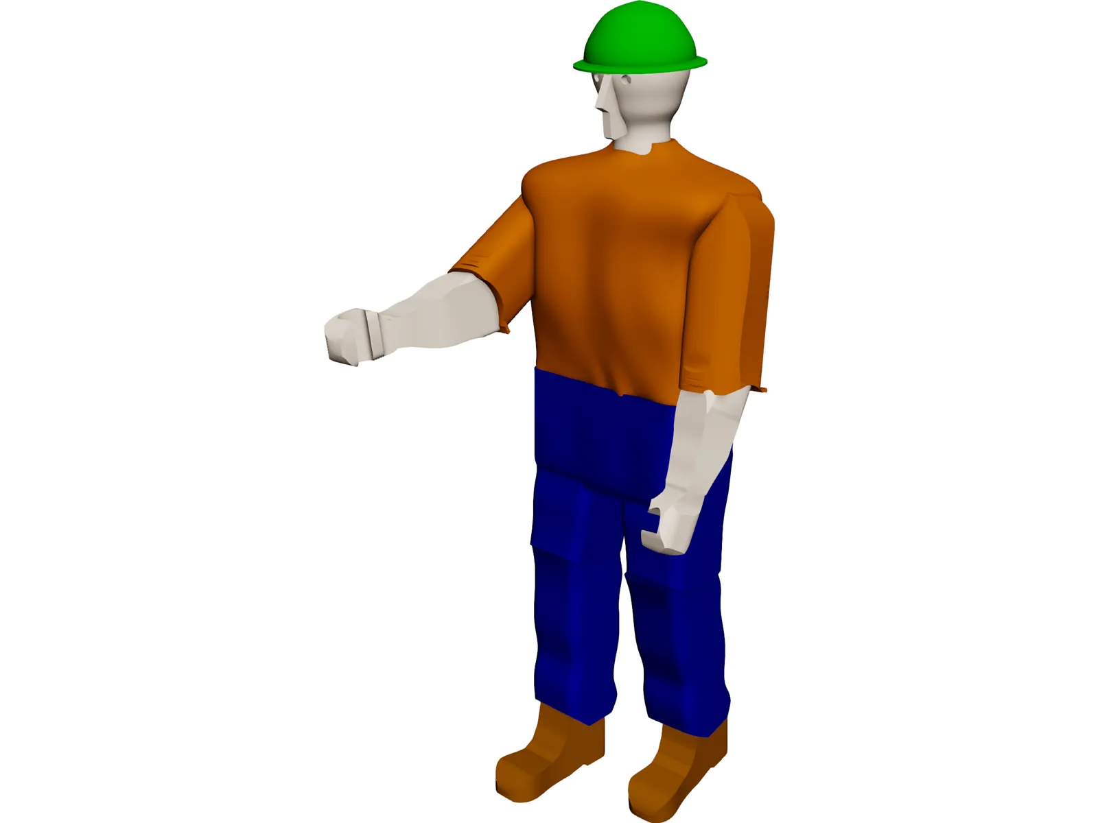Operator Worker 3D Model main preview
