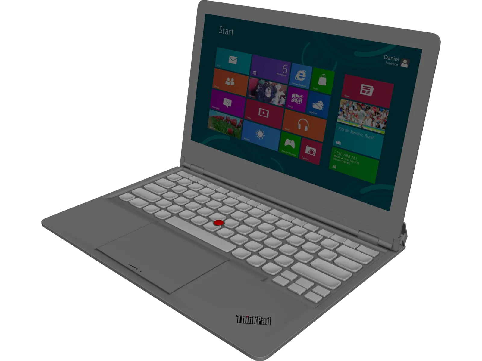 Lenovo Thinkpad 3D Model main preview