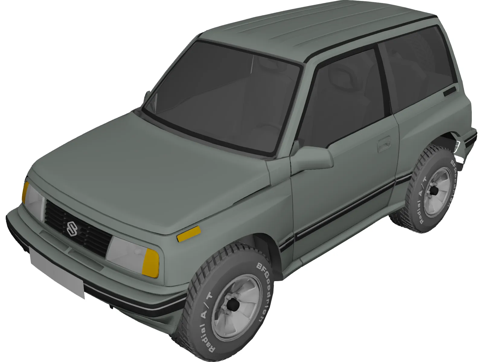 Suzuki Vitara 3-doors (1989) 3D Model main preview