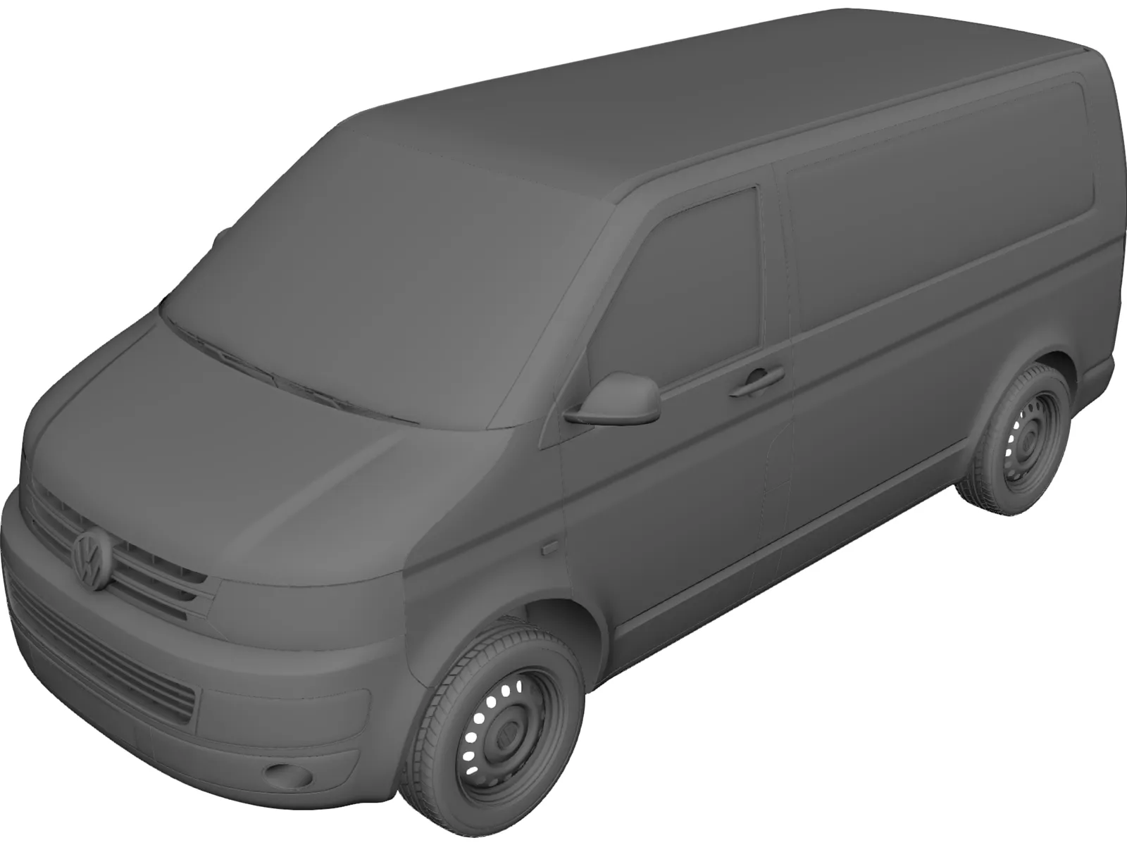 Volkswagen Transporter T5 (2012) 3D Model main preview