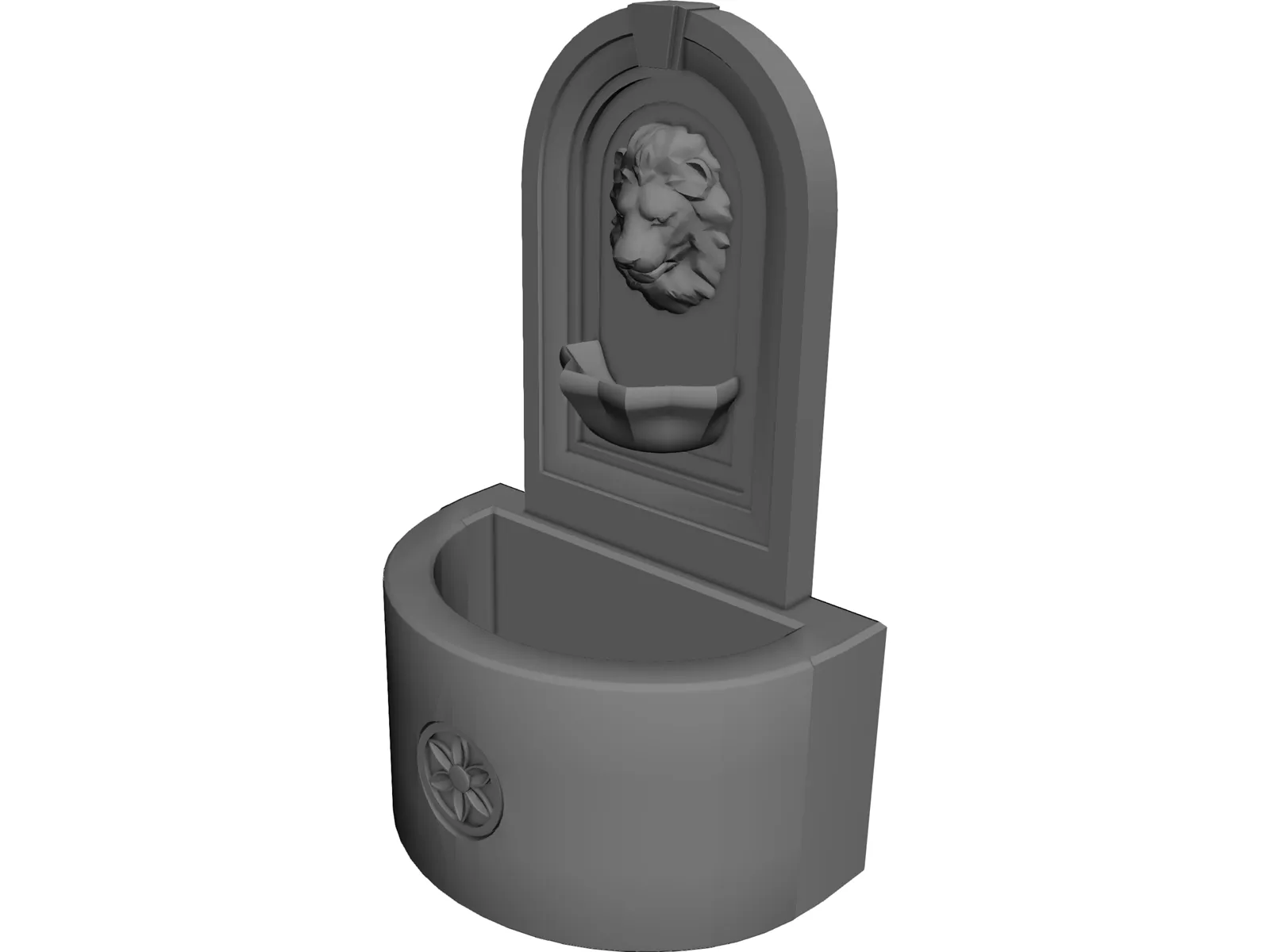 Leon Fountain 3D Model main preview