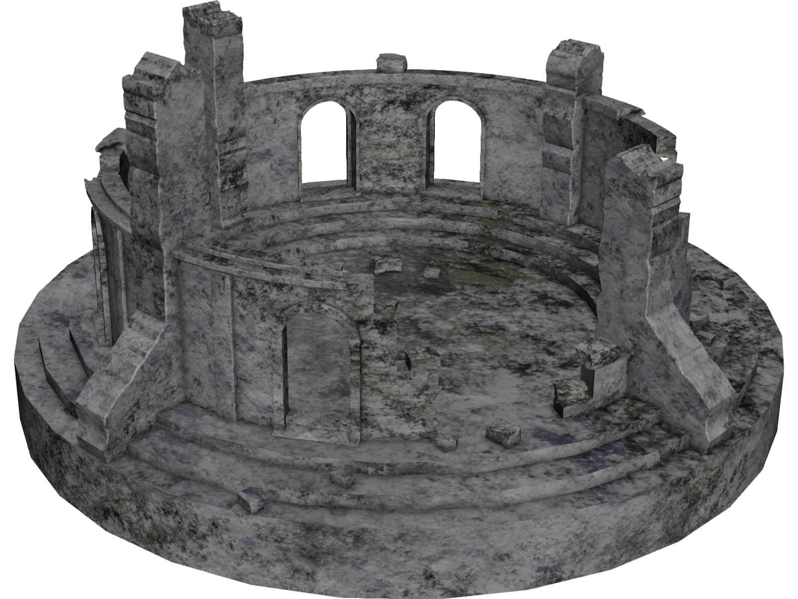 Ruins 3D Model main preview