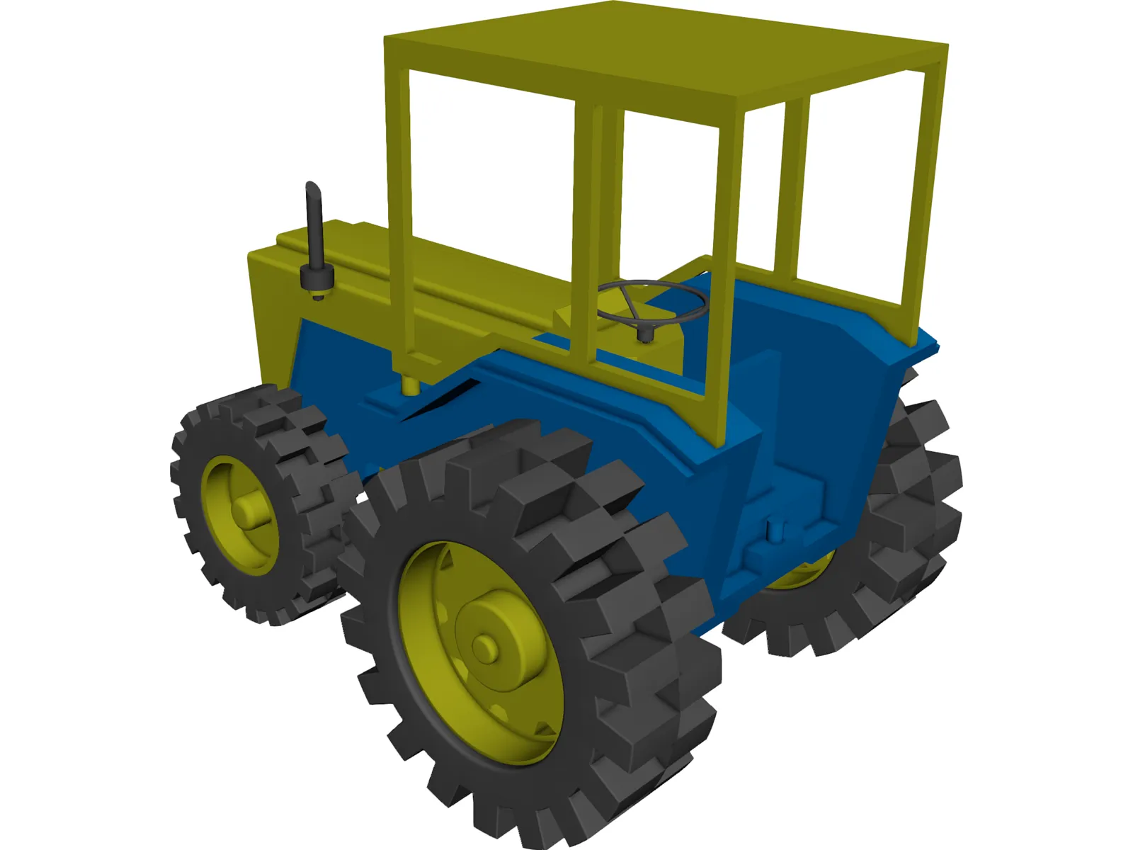 Tractor 3D Model main preview