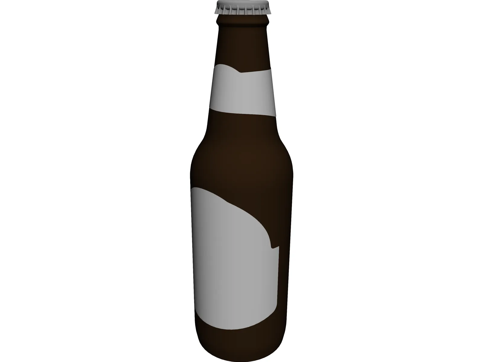 Beer Bottle 3D Model main preview