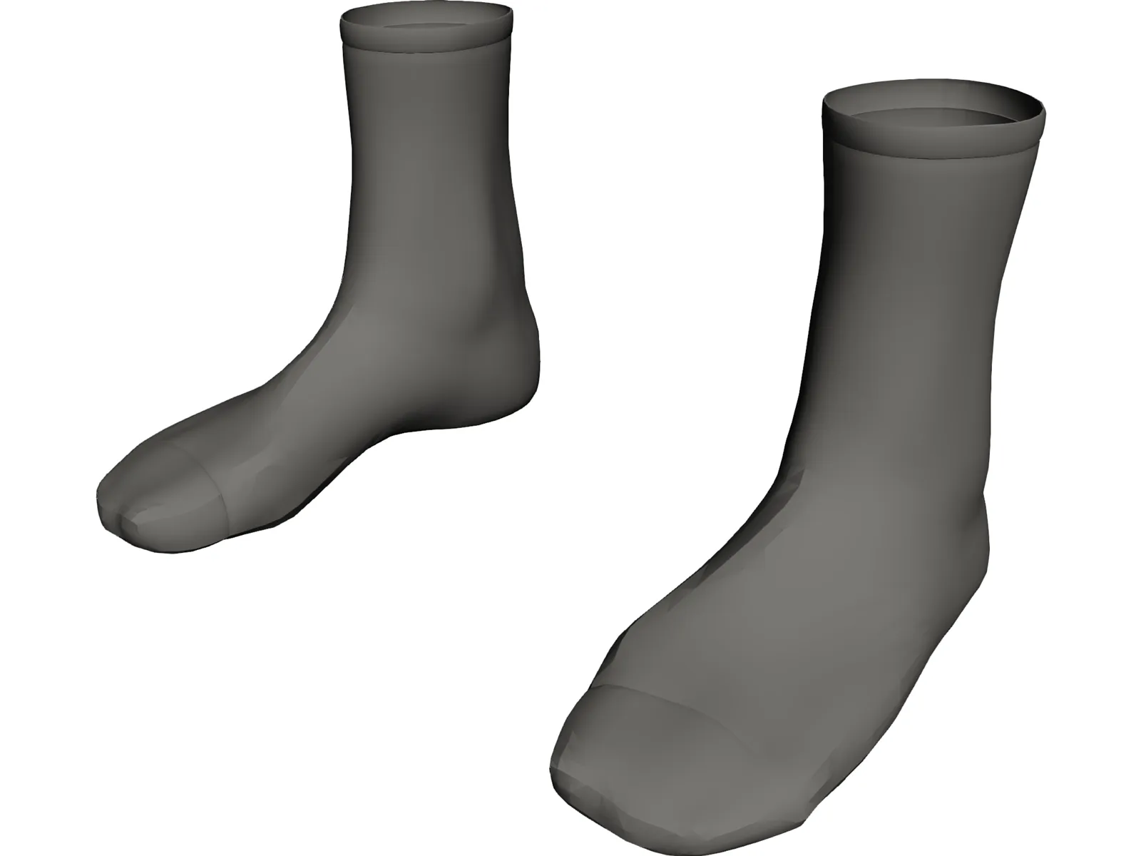 Socks 3D Model main preview