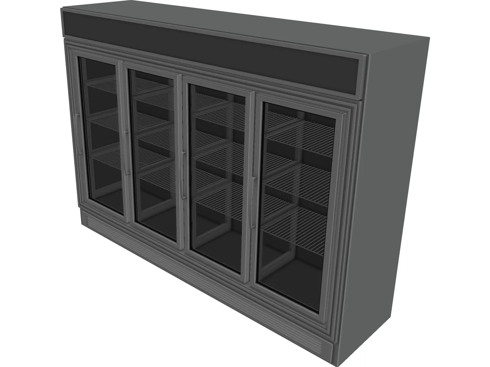 Store Fridge 3D Model main preview