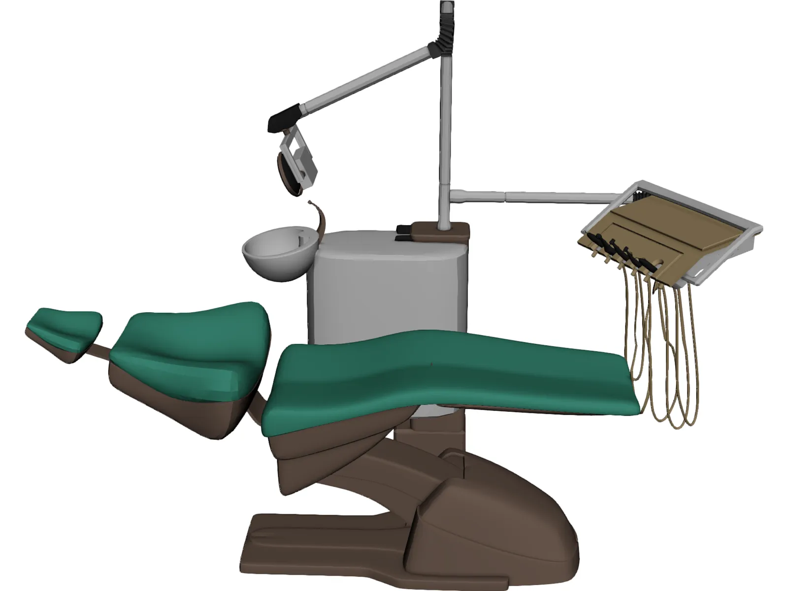 Dental Chair 3D Model main preview