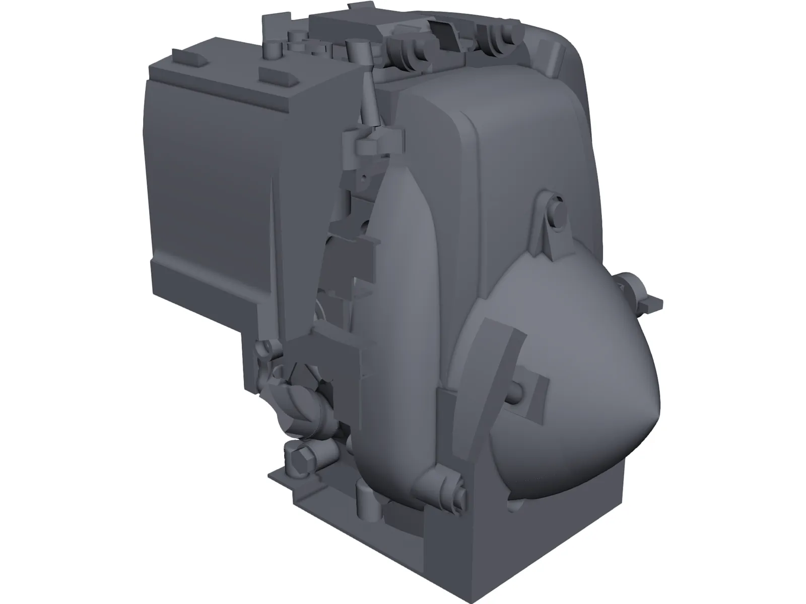 Honda GXH-50 Engine 3D Model main preview