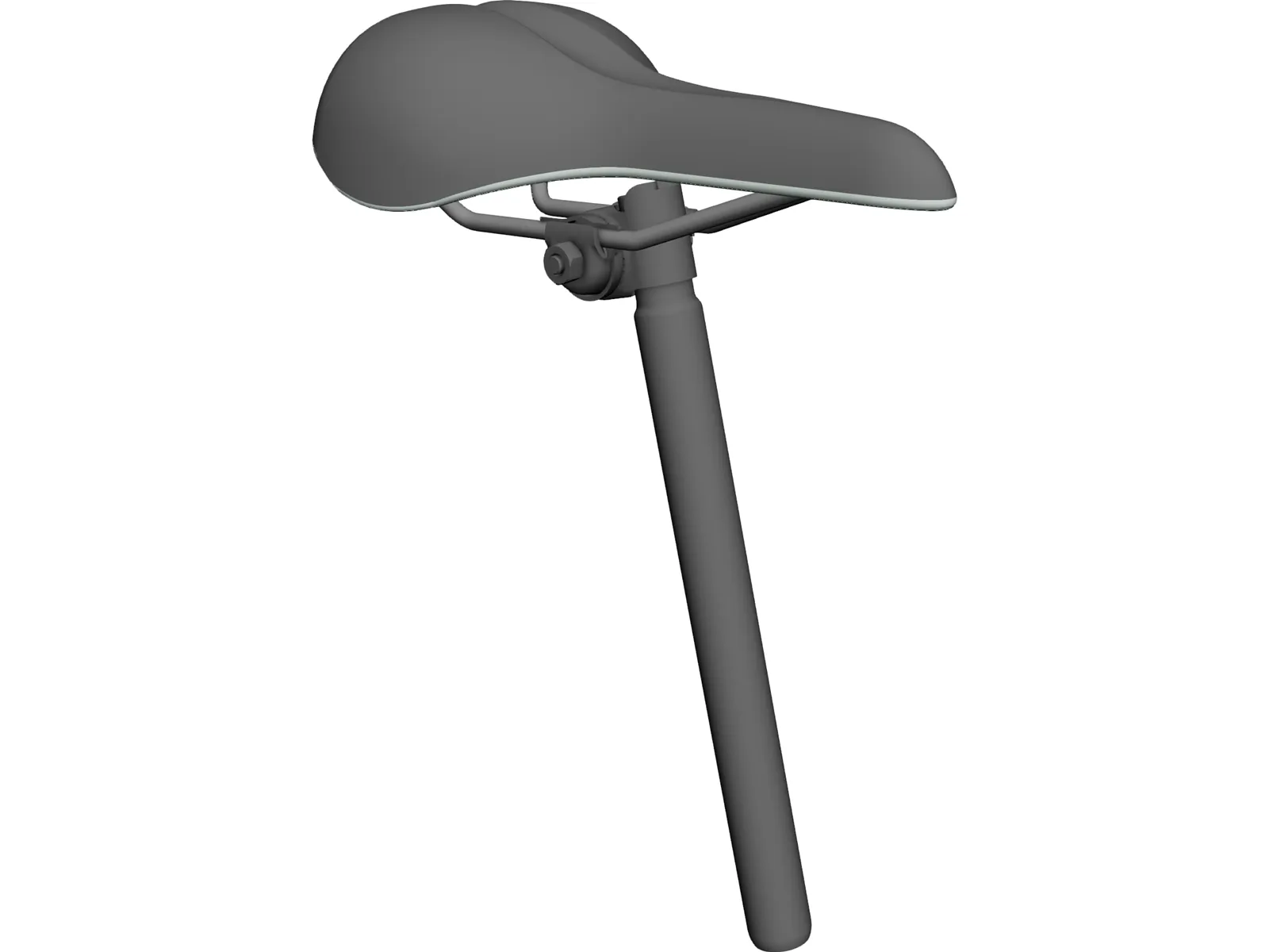 Road Bike Seat 3D Model main preview