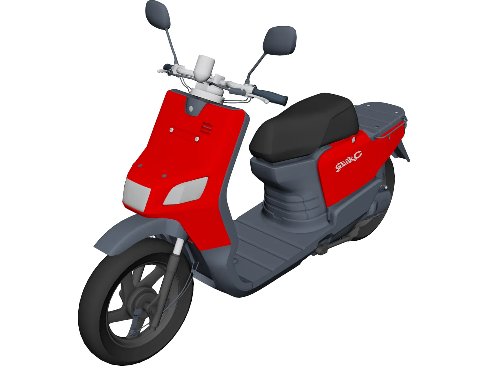 Scooter 3D Model main preview