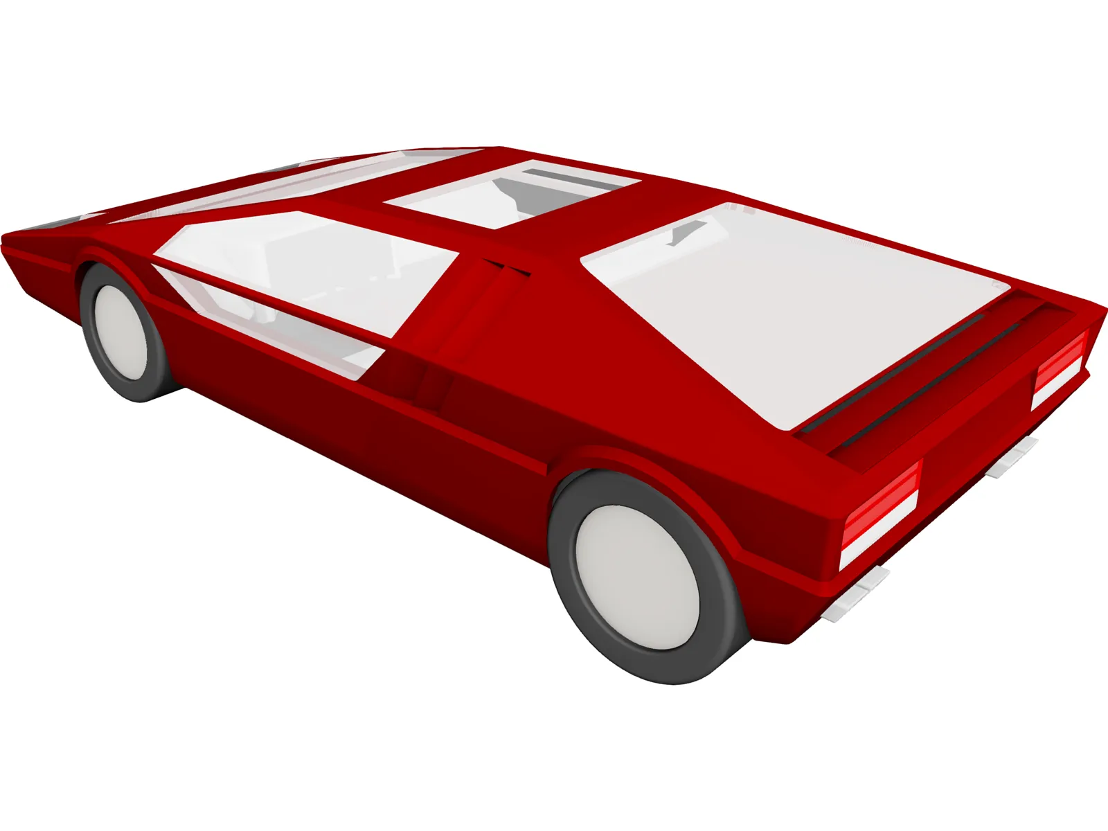 Maserati Boomerang 3D Model main preview