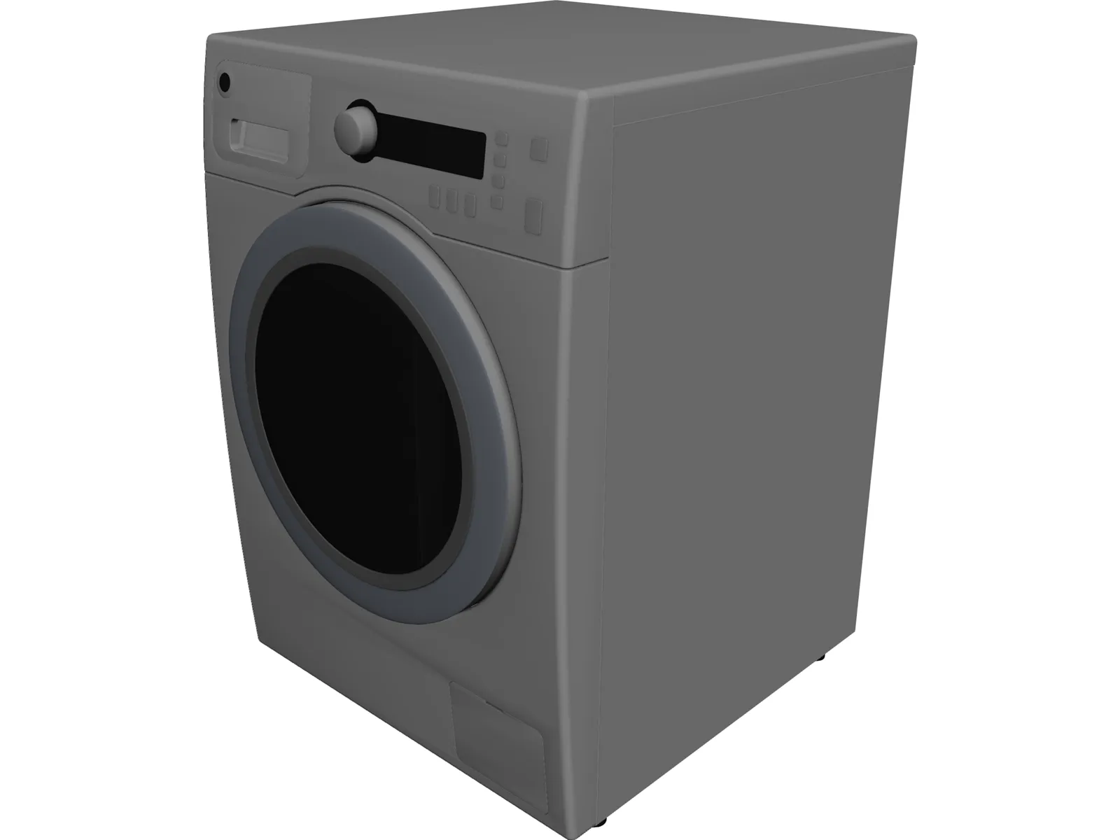 GE Washer and Dryer 3D Model main preview