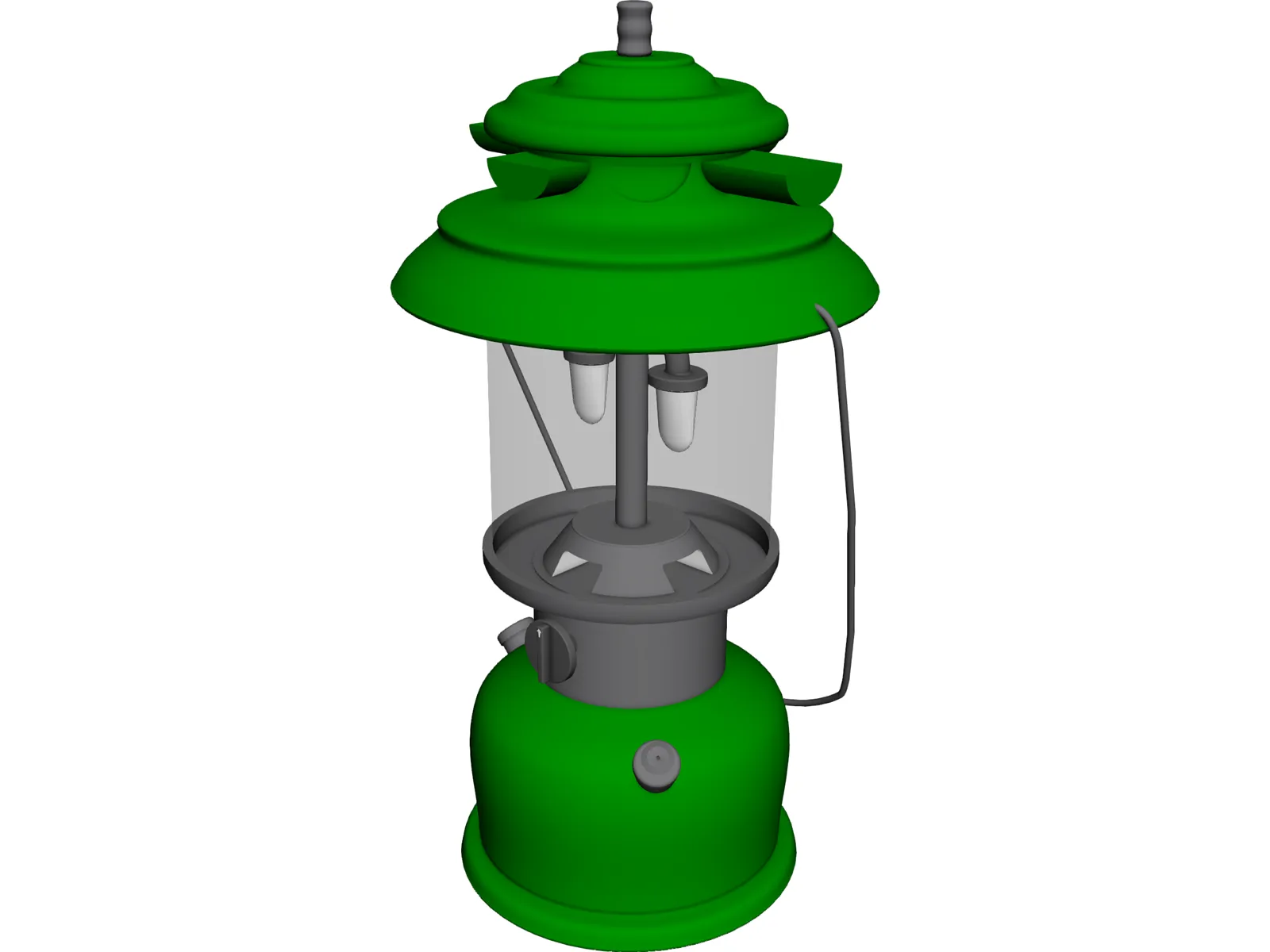 Vintage Coleman Lantern 3D Model main preview