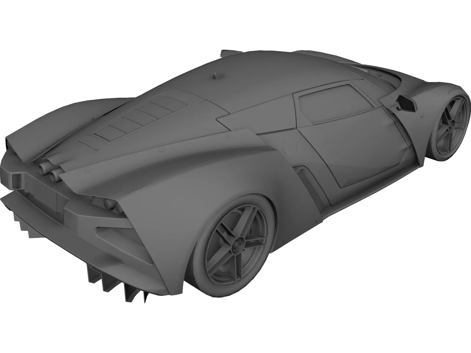 Marussia B2 3D Model main preview