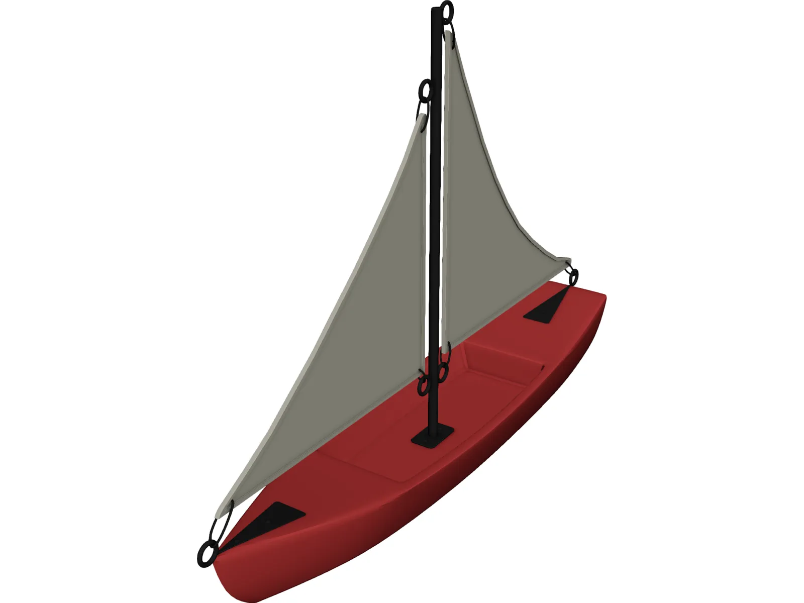 Boat 3D Model main preview