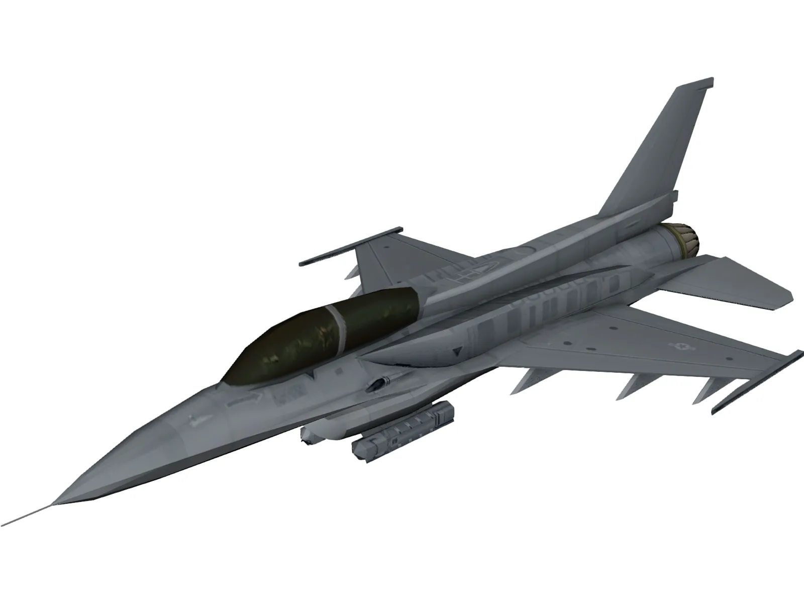 F-16 3D Model main preview
