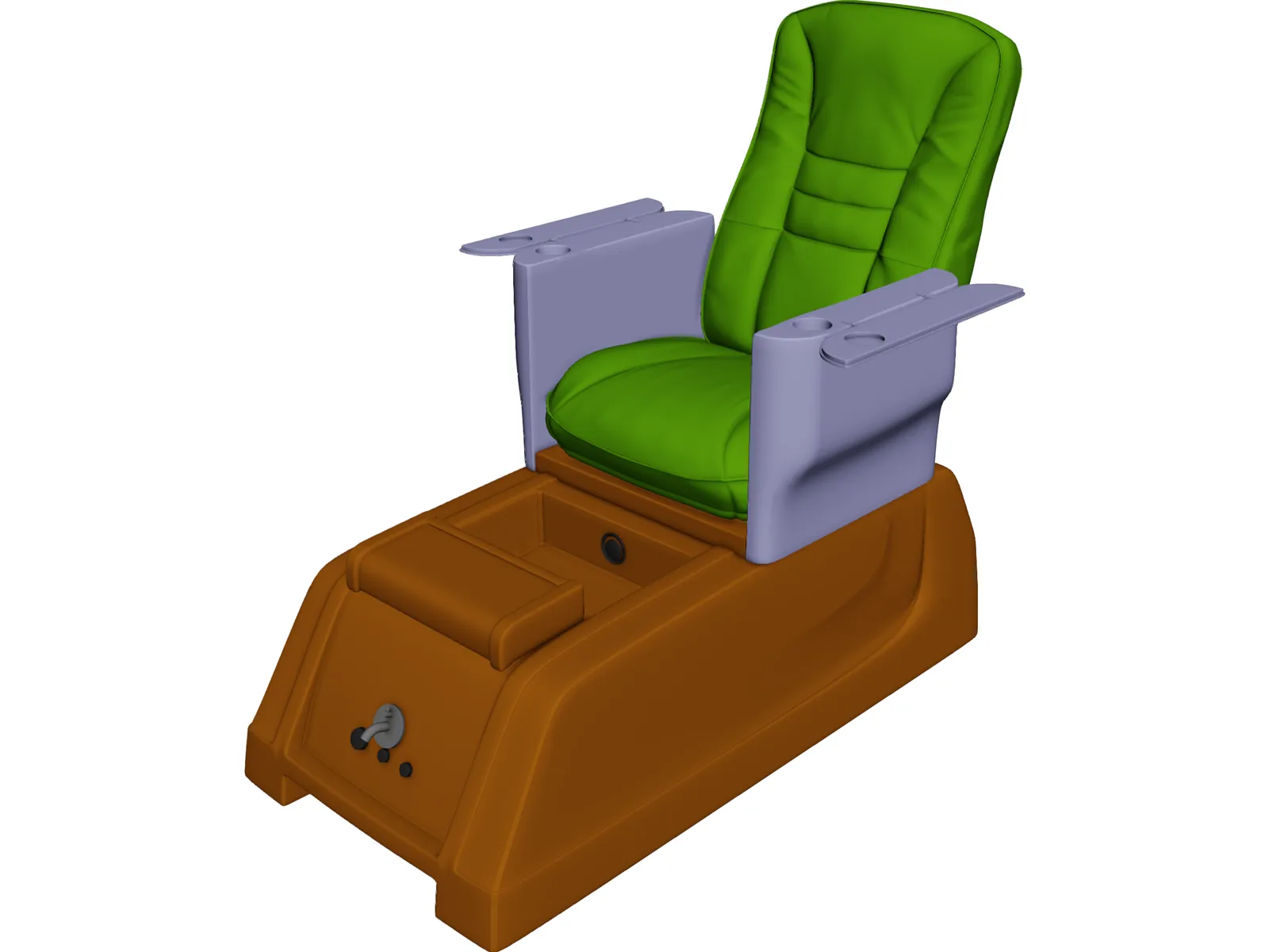 Pedicure Chair 3D Model main preview