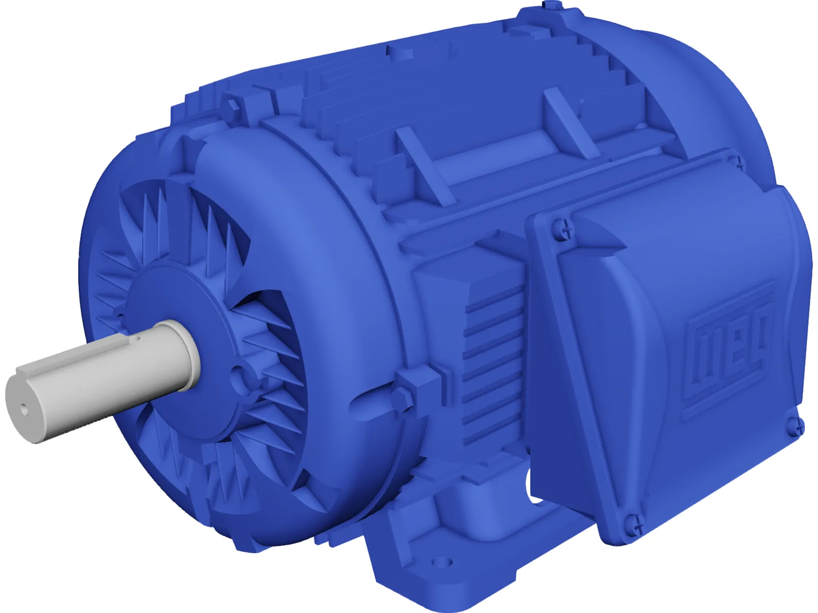 Weg Electric Motor 3D Model main preview