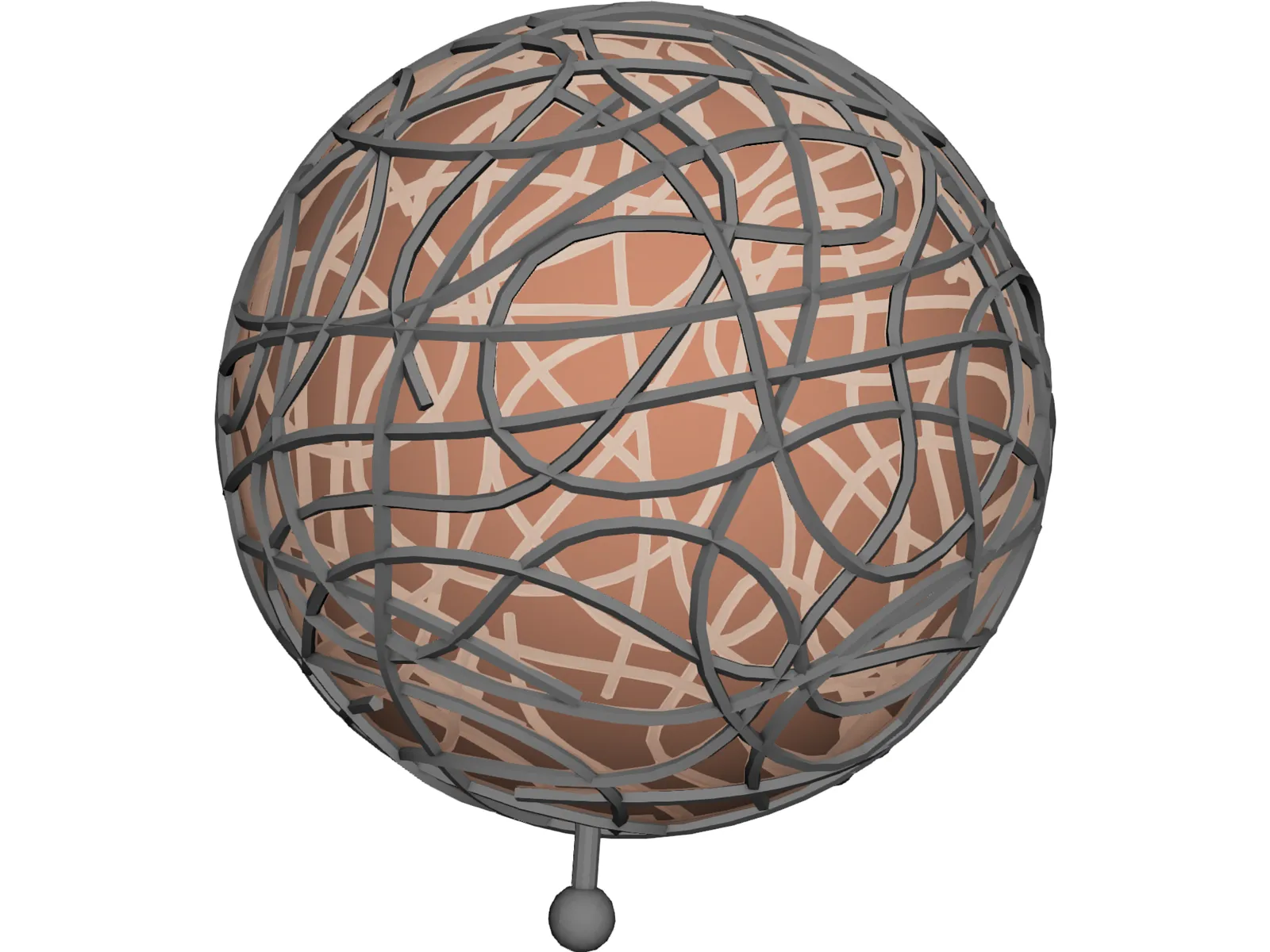 Ball Lamp 3D Model main preview