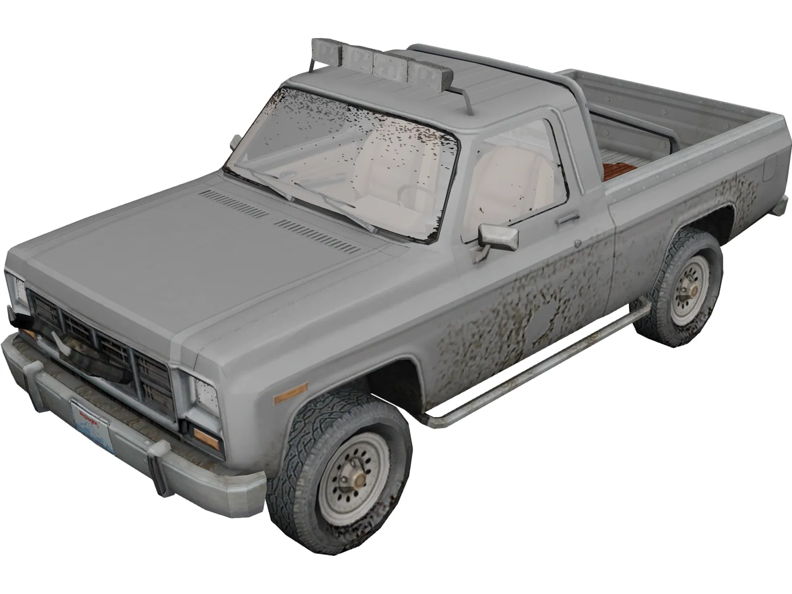 Ford Pickup (1980) 3D Model main preview