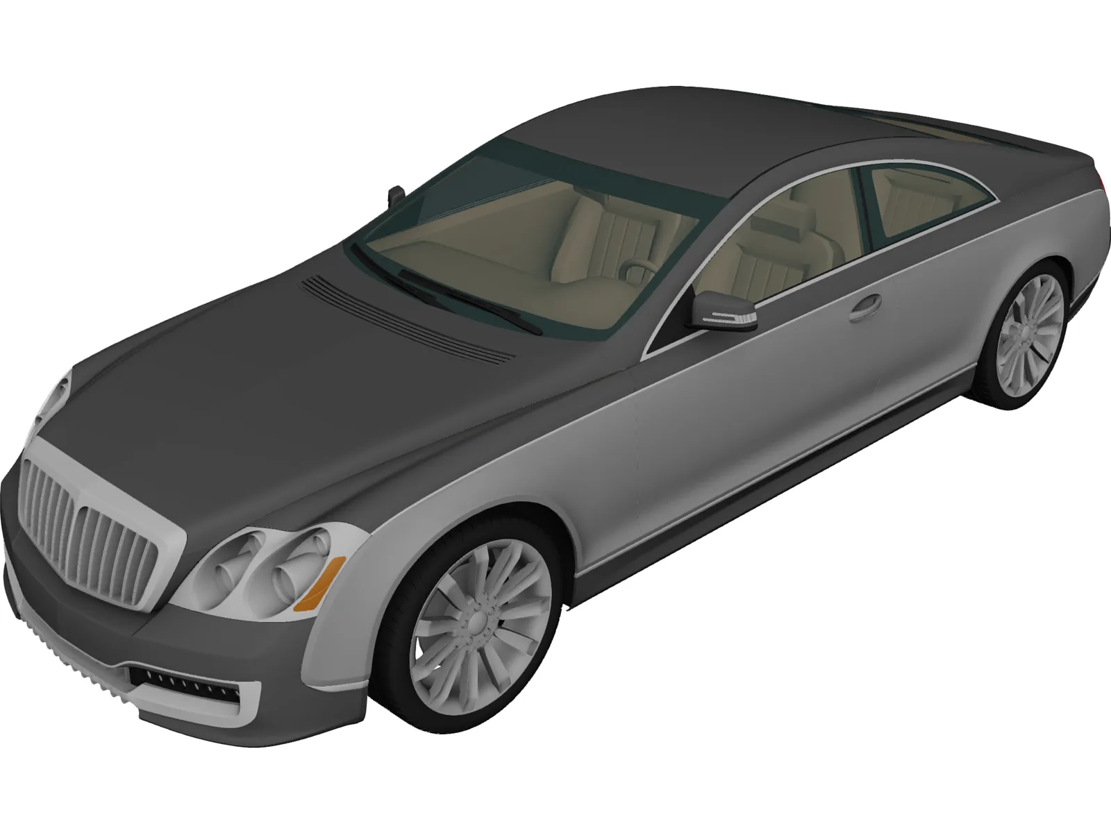 Xenatec Maybach 57S Coupe 3D Model main preview