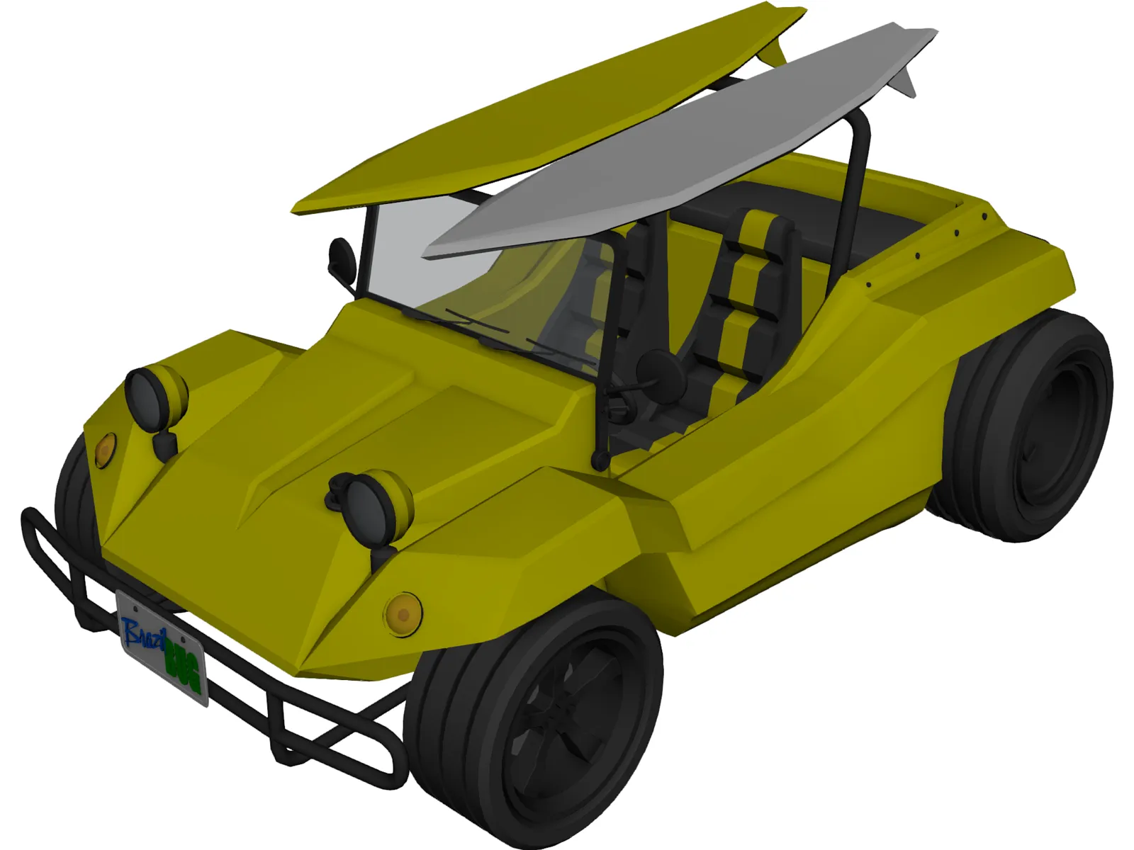Buggy Brazil 3D Model main preview
