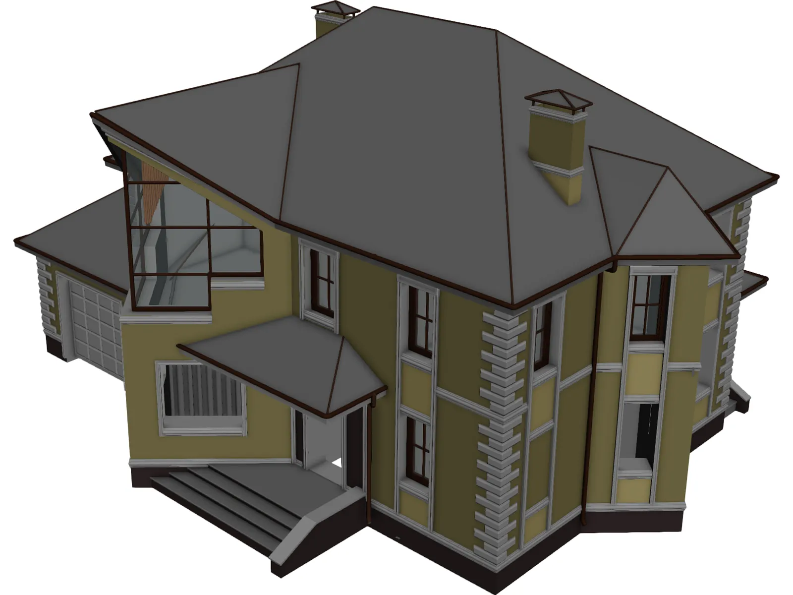 House 3D Model main preview
