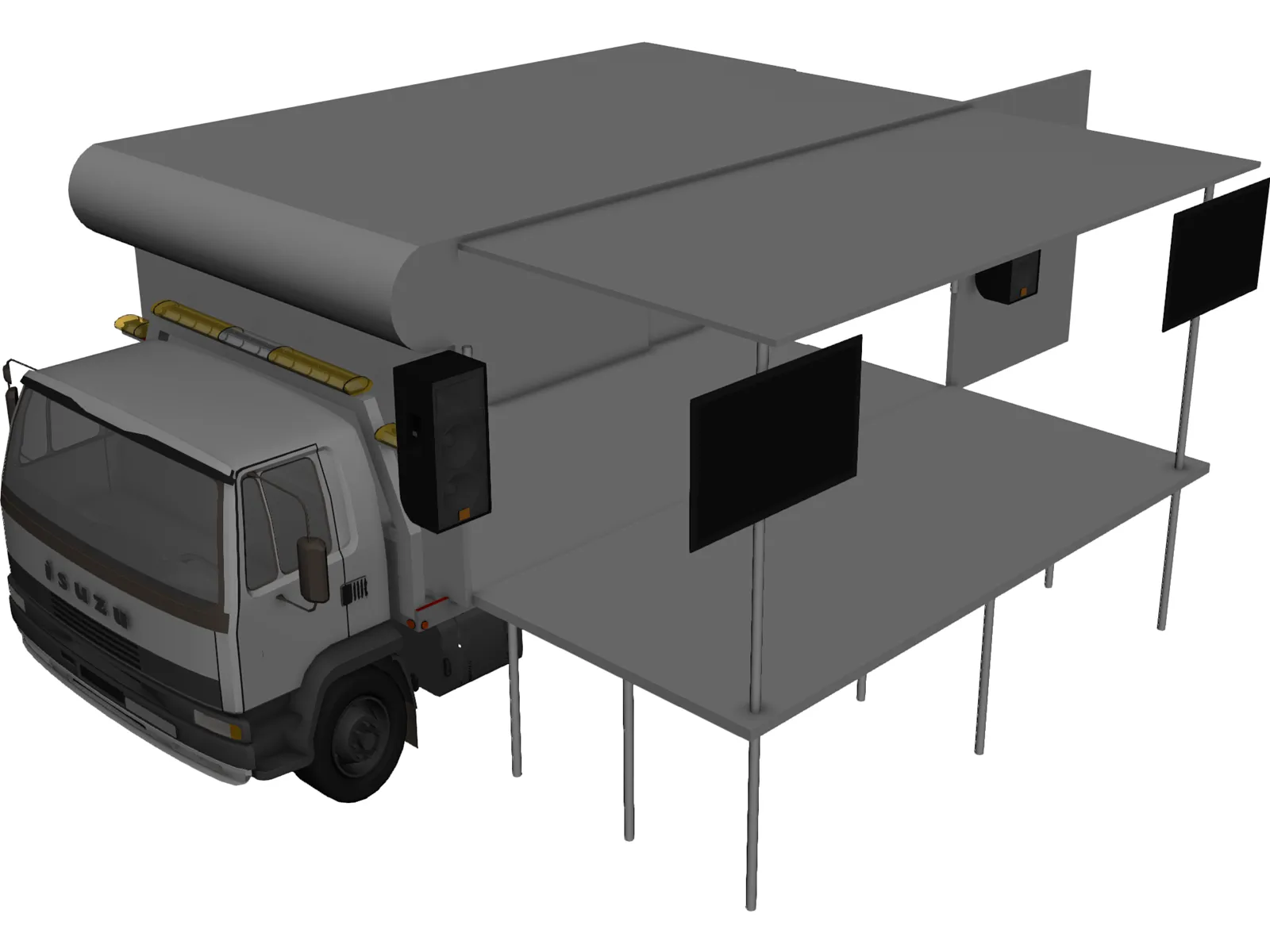 Isuzu Gig Rig 3D Model main preview