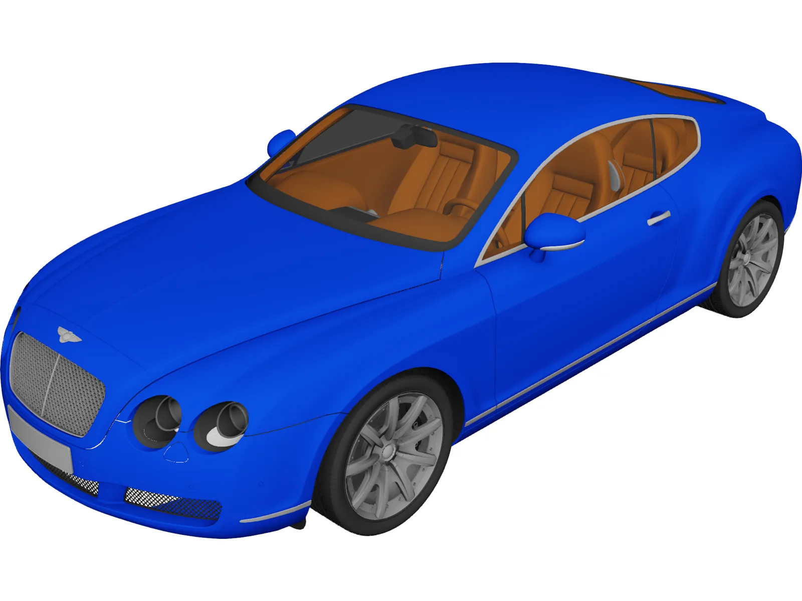 Bentley Continental GT 3D Model main preview