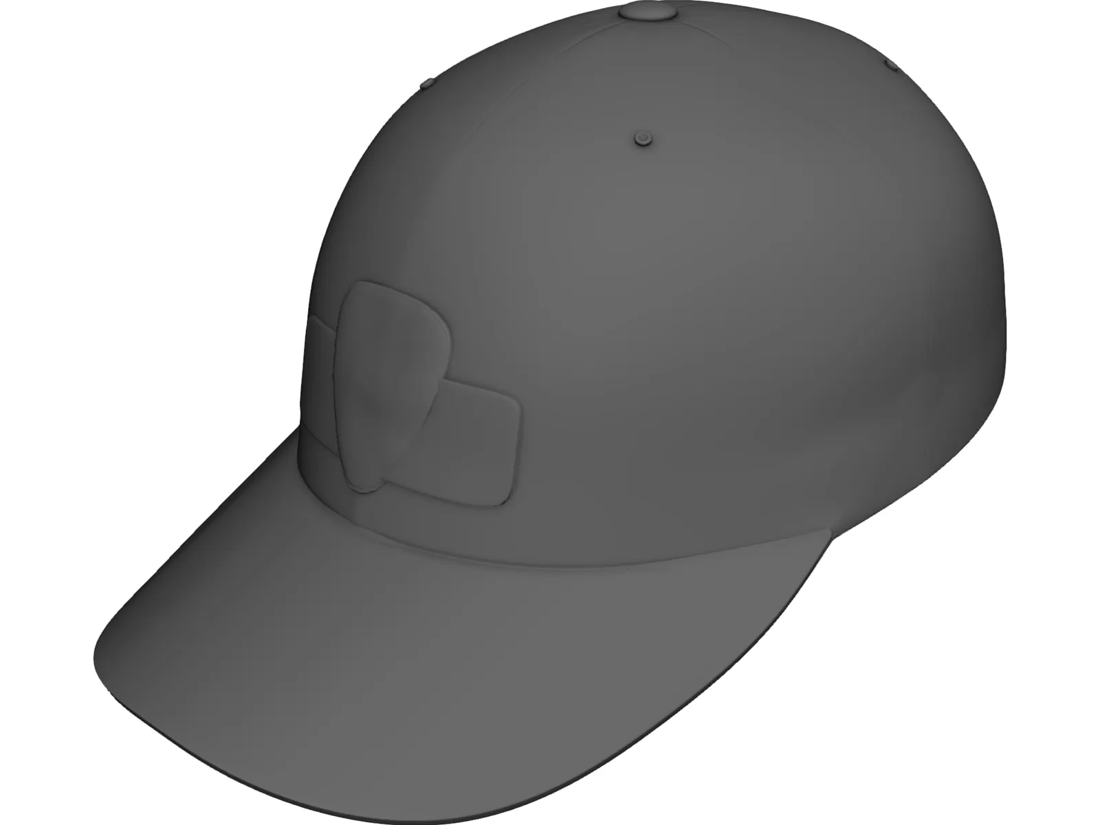 Baseball Cap 3D Model main preview