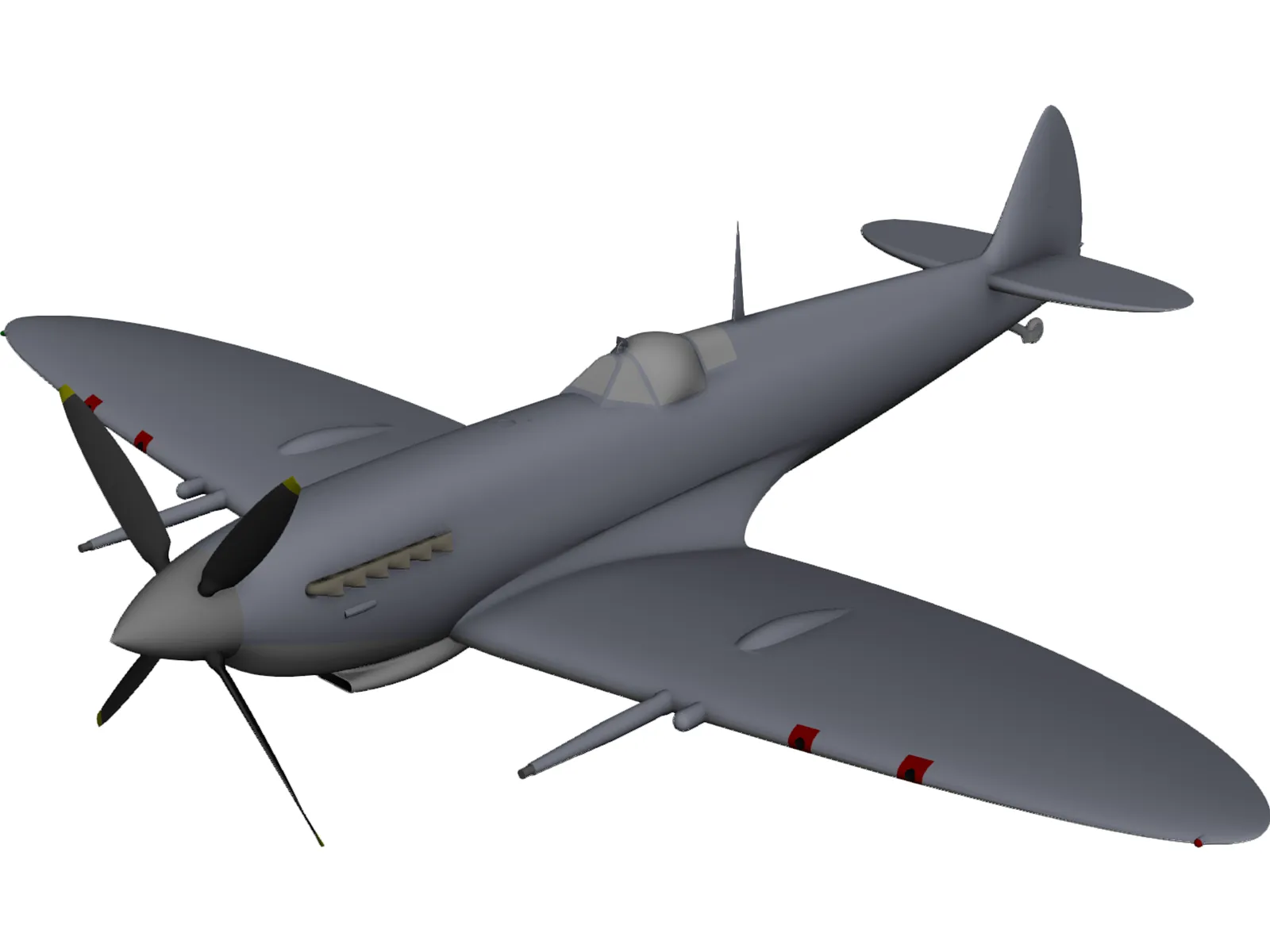 Spitfire 3D Model main preview
