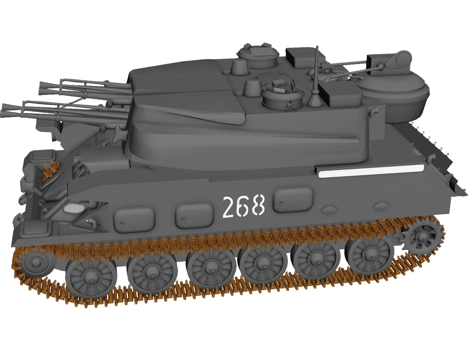 ZSU-23-4 Shilka 3D Model main preview