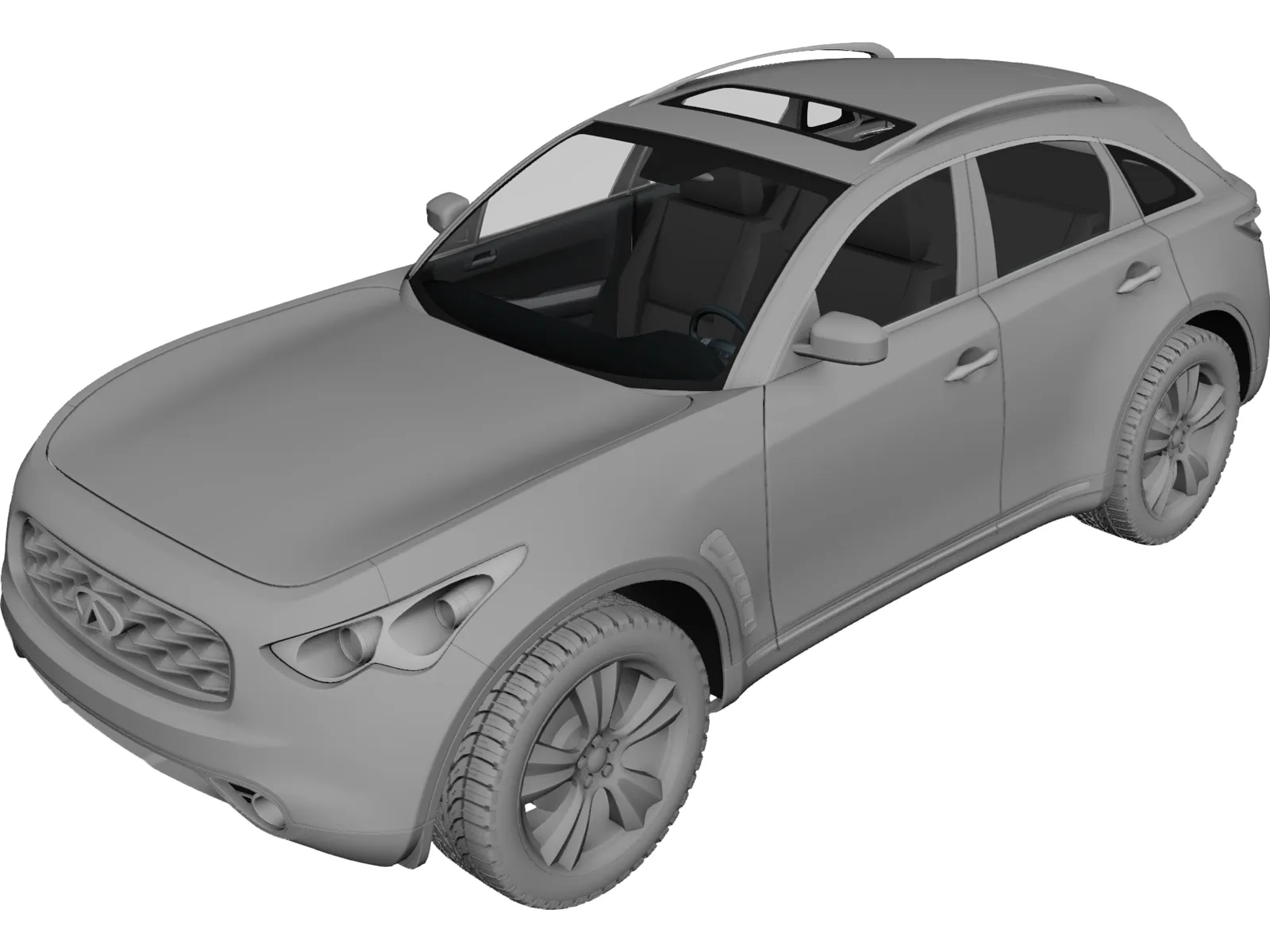 Infiniti FX50 3D Model main preview