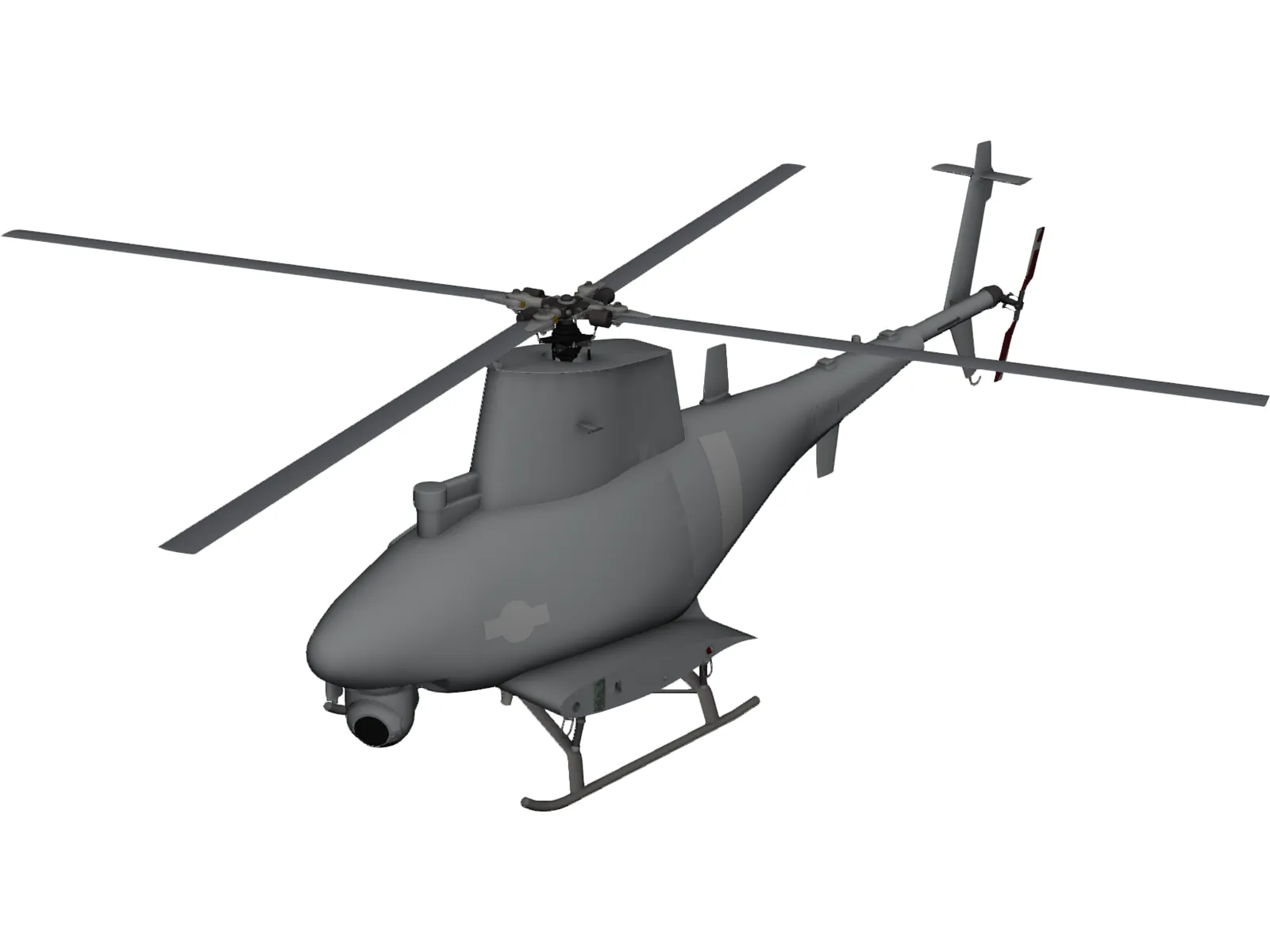 Northrop Grumman MQ-8 Fire Scout 3D Model main preview