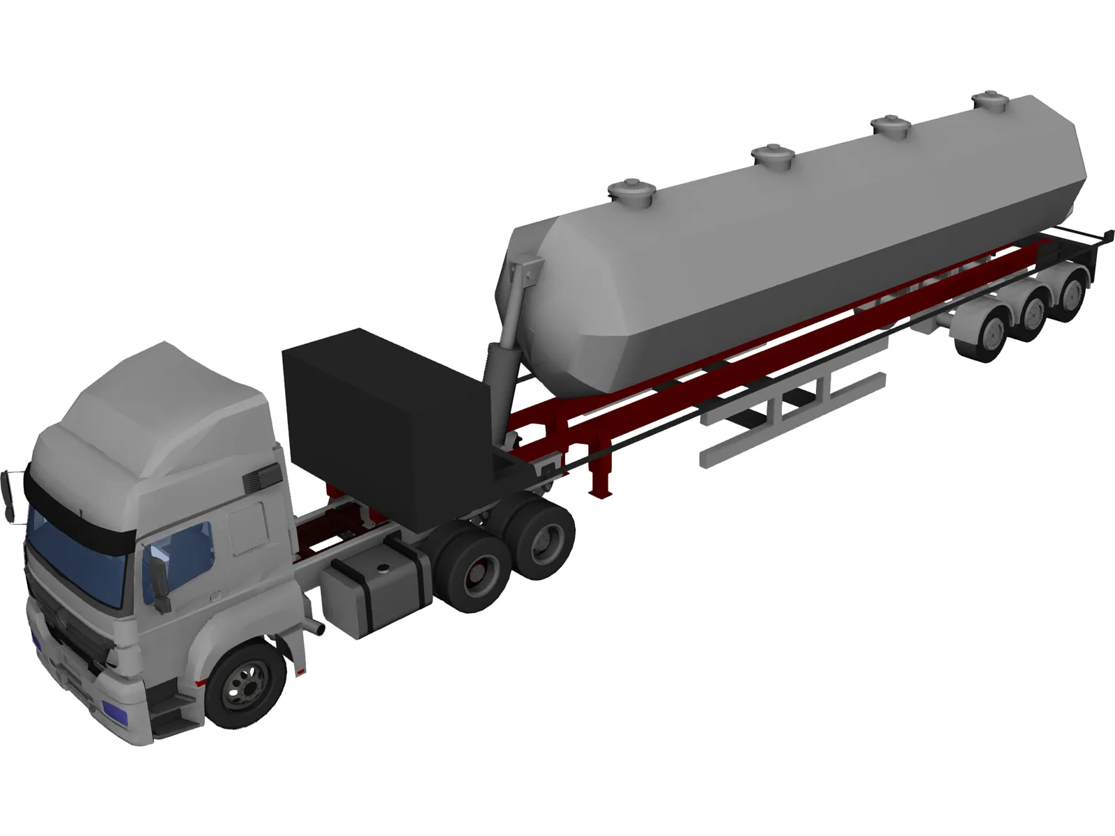 Mercedes-Benz Axor Silos 3D Model main preview