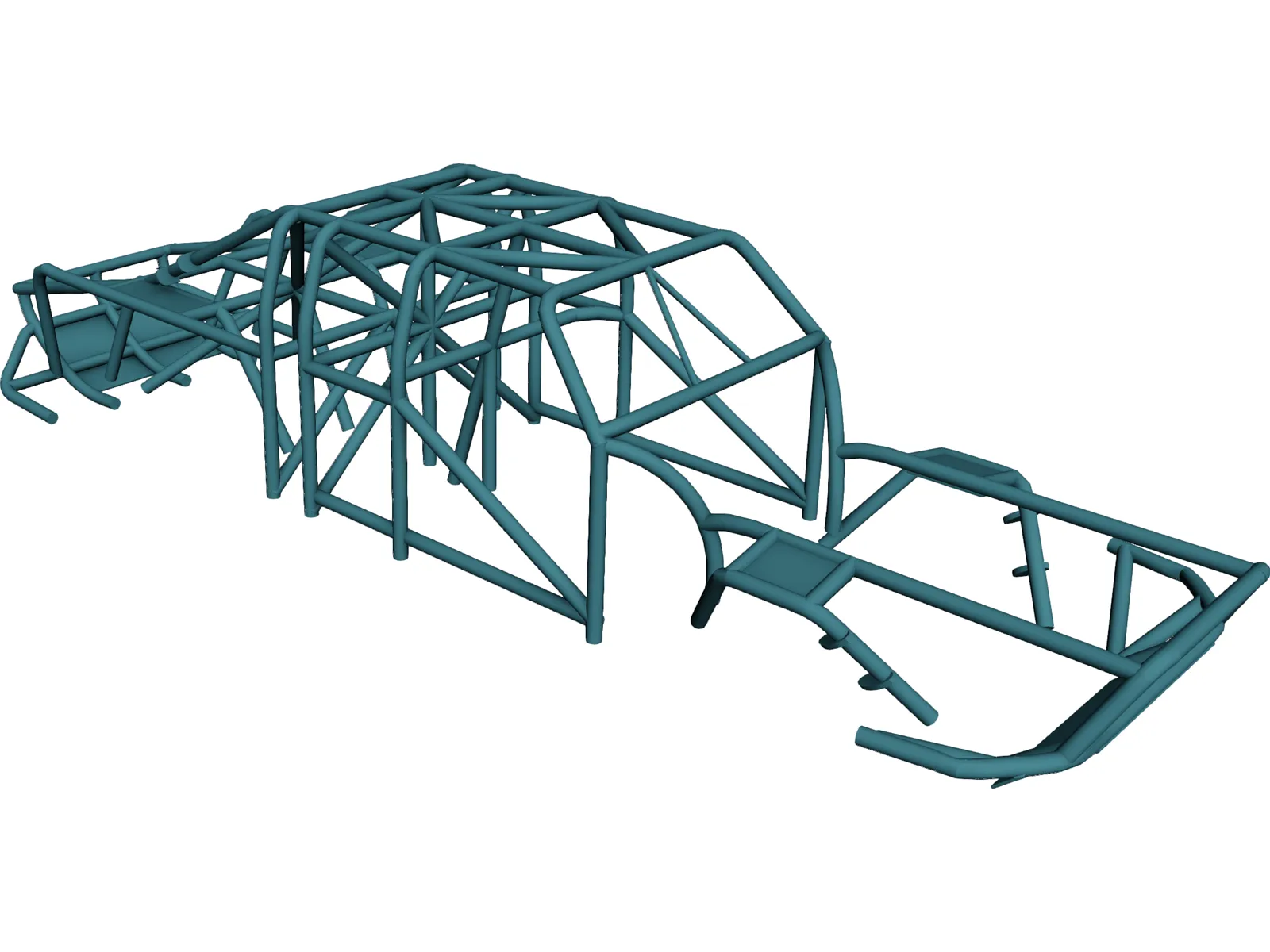 Ford Ranger Prerunner Roll Cage 3D Model main preview
