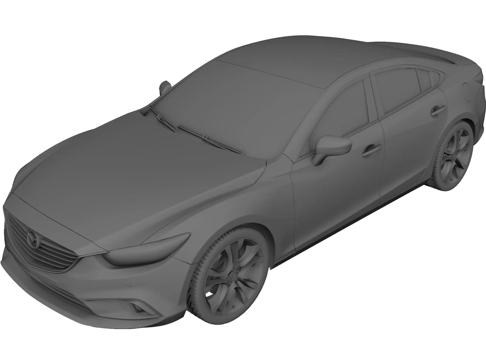 Mazda 6 (2014) 3D Model main preview