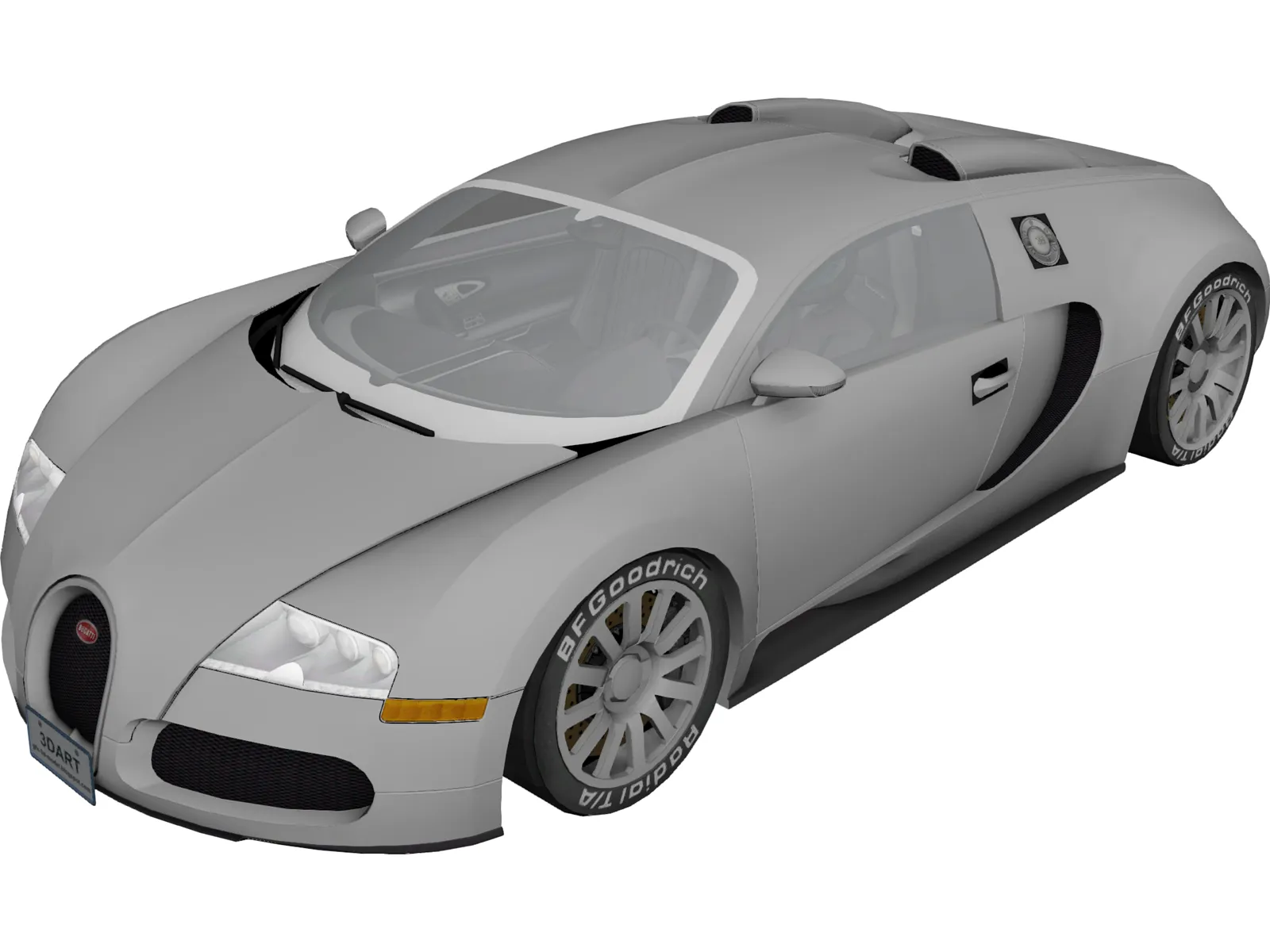Bugatti Veyron 3D Model main preview