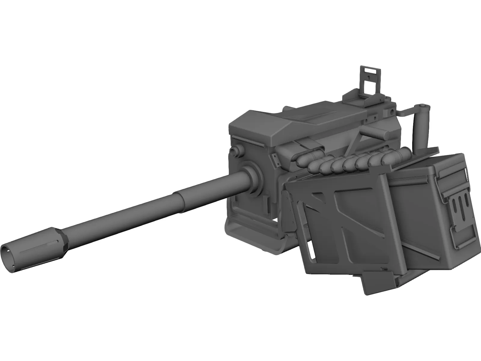 MK19 Grenade Launcher 3D Model main preview