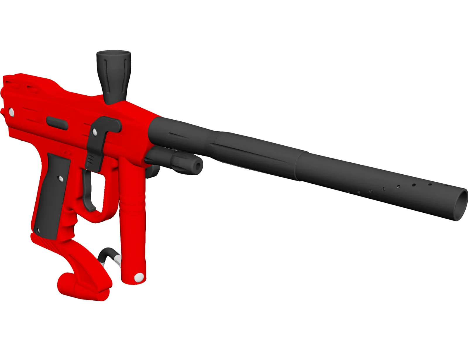 Paintball Gun 3D Model main preview
