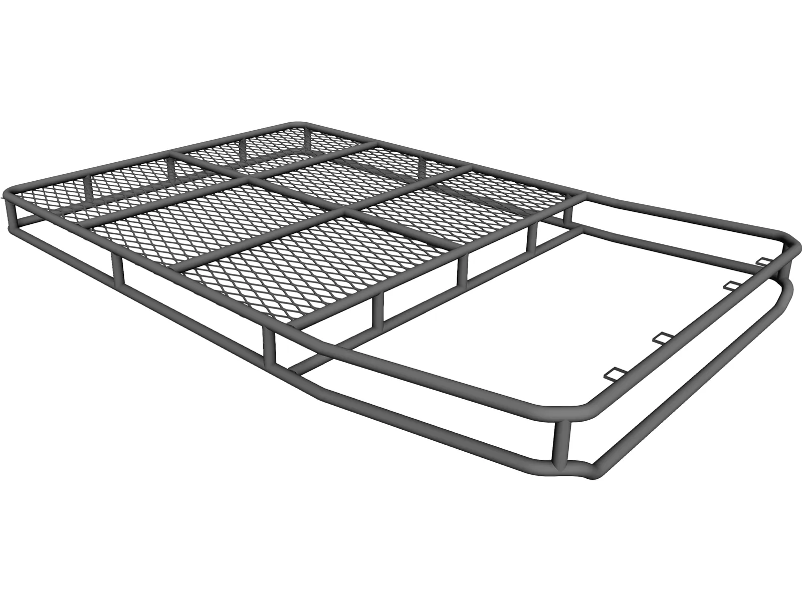 SUV Top Rack Basket Style 3D Model main preview