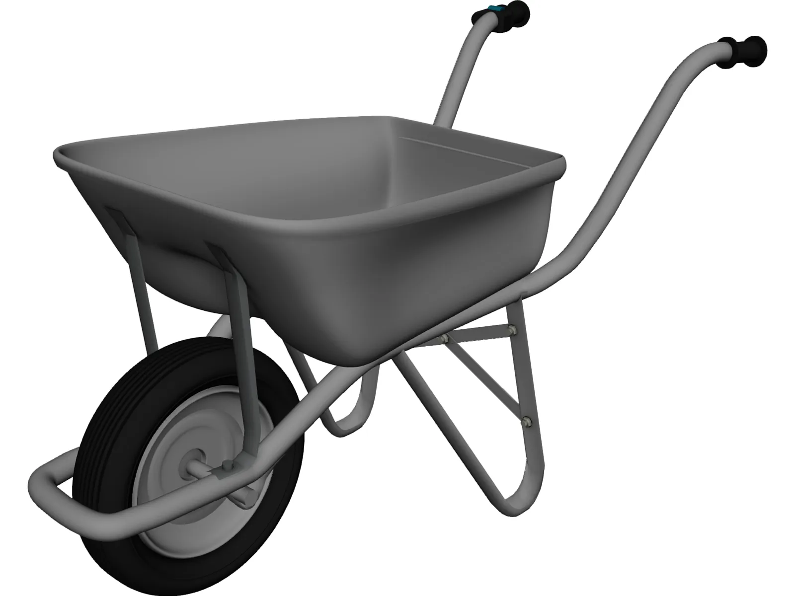 Wheelbarrow 3D Model main preview
