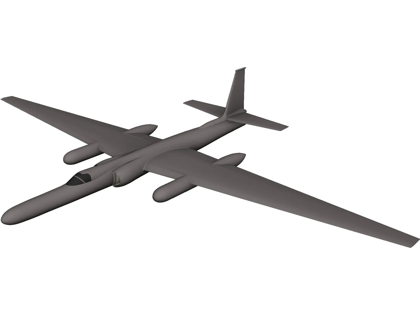 Lockheed U-2 Dragon Lady 3D Model main preview