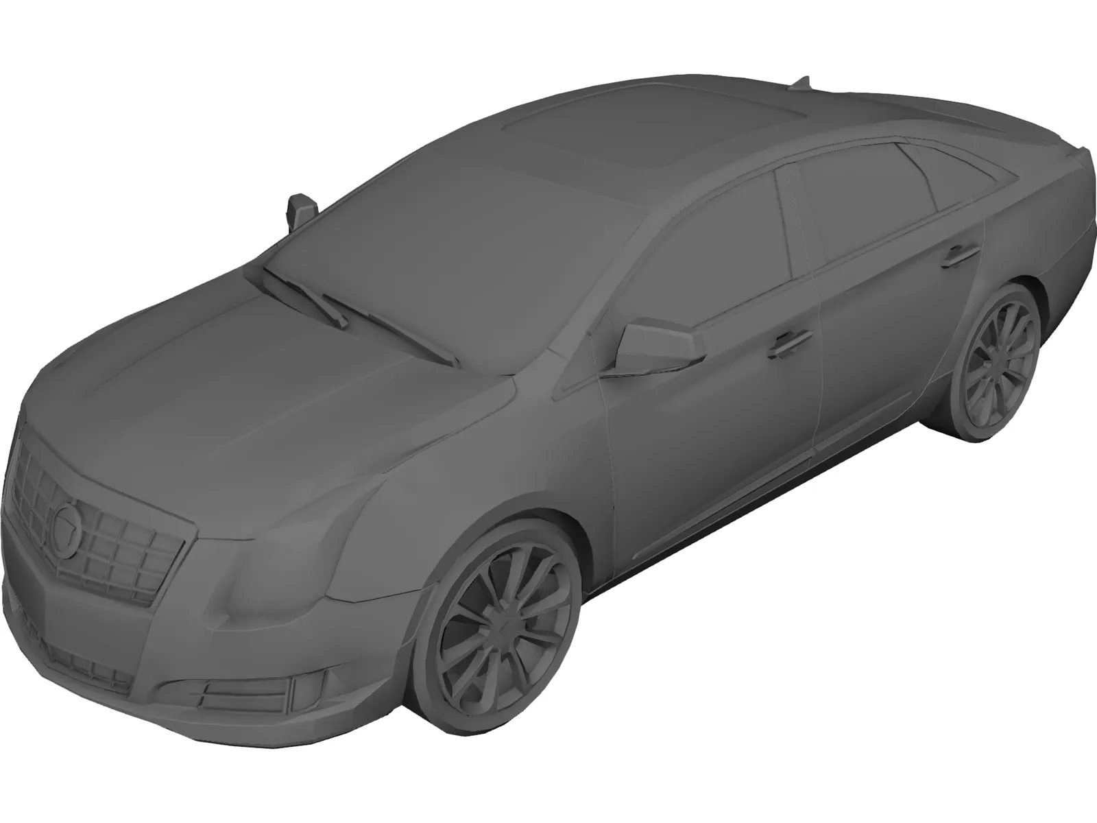 Cadillac XTS (2013) 3D Model main preview
