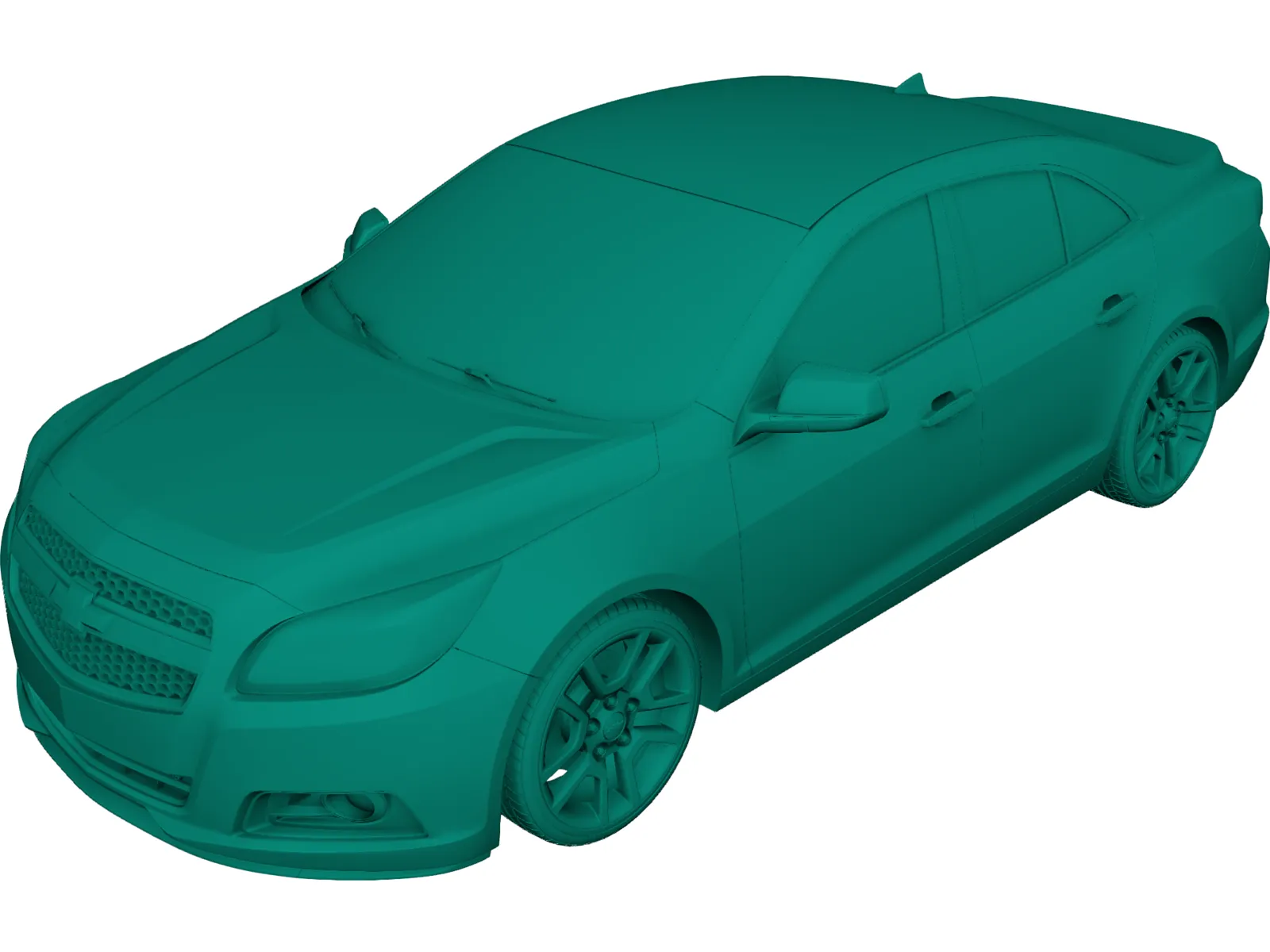 Chevrolet Malibu (2013) 3D Model main preview