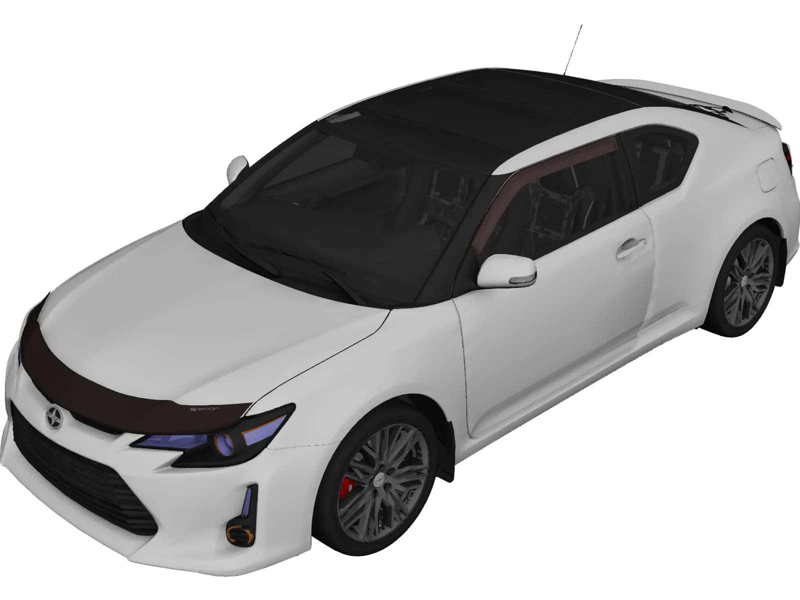 Scion tC (2014) 3D Model main preview