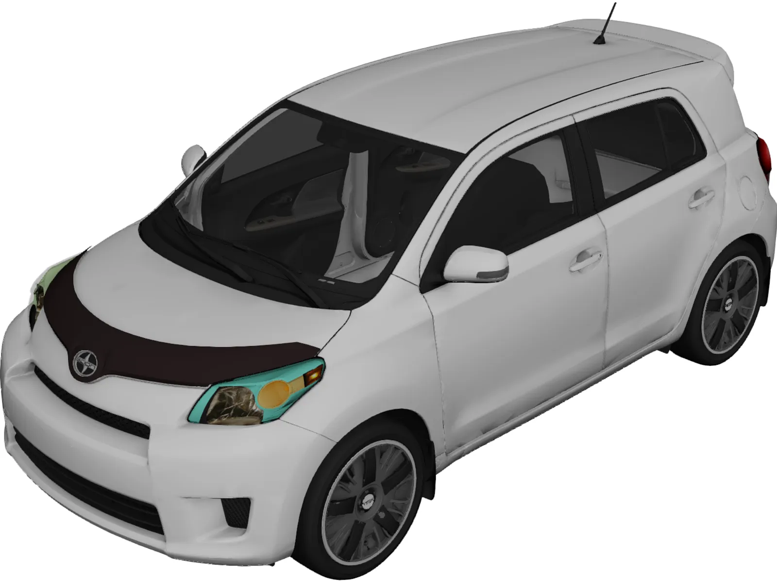 Scion xD (2011) 3D Model main preview